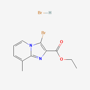 Ethyl 3-bromo-8-methylimidazo[1,2-a]pyridine-2-carboxylate hydrobromide