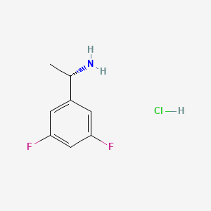 molecular formula C8H10ClF2N B573050 (S)-1-(3,5-Difluorophenyl)ethanamine hydrochloride CAS No. 1213128-98-3