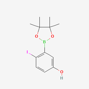 4-Iodo-3-(4,4,5,5-tetramethyl-1,3,2-dioxaborolan-2-YL)phenol