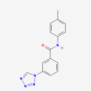 molecular formula C15H13N5O B5730798 N-(4-METHYLPHENYL)-3-(1H-1,2,3,4-TETRAZOL-1-YL)BENZAMIDE 
