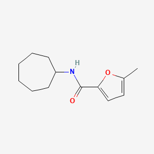 molecular formula C13H19NO2 B5730802 N-cycloheptyl-5-methylfuran-2-carboxamide 