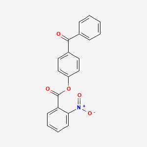 molecular formula C20H13NO5 B5730852 (4-Benzoylphenyl) 2-nitrobenzoate 