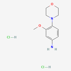 molecular formula C11H18Cl2N2O2 B573089 3-Methoxy-4-morpholinoaniline dihydrochloride CAS No. 1226776-91-5