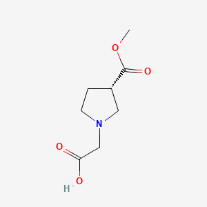 (S)-2-(3-(methoxycarbonyl)pyrrolidin-1-yl)acetic acid