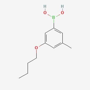 molecular formula C11H17BO3 B573096 3-BUTOXY-5-METHYLPHENYLBORONIC ACID CAS No. 1256345-80-8