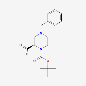 (R)-tert-Butyl 4-benzyl-2-formylpiperazine-1-carboxylate