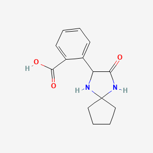 2-(3-Oxo-1,4-diazaspiro[4.4]non-2-yl)benzoic Acid