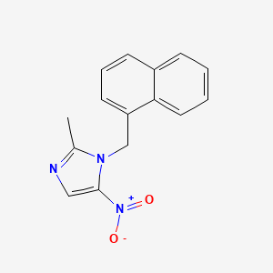 molecular formula C15H13N3O2 B5731014 2-methyl-1-(1-naphthylmethyl)-5-nitro-1H-imidazole 
