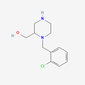 1-[(2-chlorophenyl)methyl]-2-Piperazinemethanol