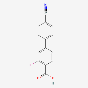 4-(4-Cyanophenyl)-2-fluorobenzoic acid