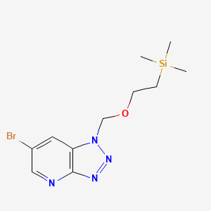 6-Bromo-1-((2-(trimethylsilyl)ethoxy)methyl)-1H-[1,2,3]triazolo[4,5-b]pyridine