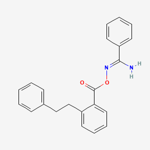 molecular formula C22H20N2O2 B5731193 N'-{[2-(2-phenylethyl)benzoyl]oxy}benzenecarboximidamide 