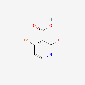 molecular formula C6H3BrFNO2 B573130 4-Bromo-2-fluoropyridine-3-carboxylic acid CAS No. 1256790-84-7