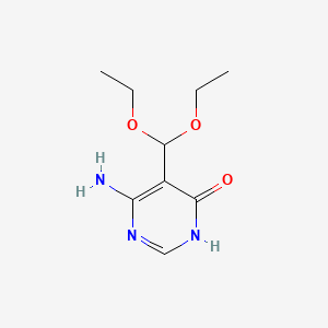 6-amino-5-(diethoxymethyl)pyrimidin-4(3H)-one
