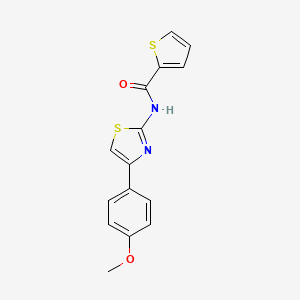 molecular formula C15H12N2O2S2 B5731425 N-[4-(4-methoxyphenyl)-1,3-thiazol-2-yl]thiophene-2-carboxamide 