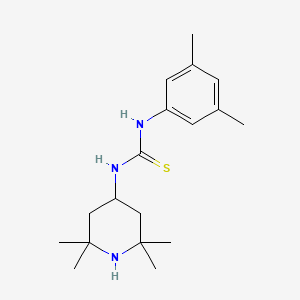 molecular formula C18H29N3S B5731479 N-(3,5-DIMETHYLPHENYL)-N'-(2,2,6,6-TETRAMETHYL-4-PIPERIDYL)THIOUREA 