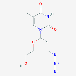 molecular formula C10H15N5O4 B057315 1-(1-(2-Hydroxyethoxy)-3-azidopropyl)thymine CAS No. 117068-45-8