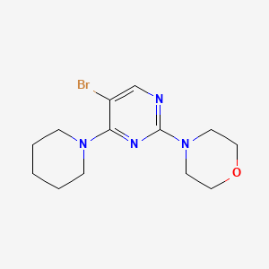 molecular formula C13H19BrN4O B5731503 4-[5-bromo-4-(1-piperidinyl)-2-pyrimidinyl]morpholine 