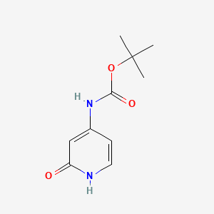 molecular formula C10H14N2O3 B573153 4-(Boc-amino)-2-hydroxypyridine CAS No. 1363383-37-2