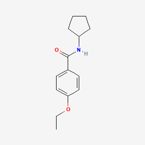 molecular formula C14H19NO2 B5731569 N-cyclopentyl-4-ethoxybenzamide 