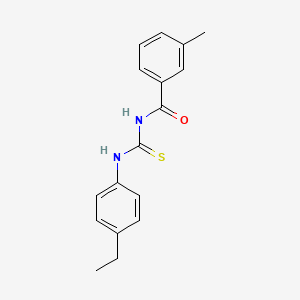 molecular formula C17H18N2OS B5731697 N-[(4-ethylphenyl)carbamothioyl]-3-methylbenzamide 