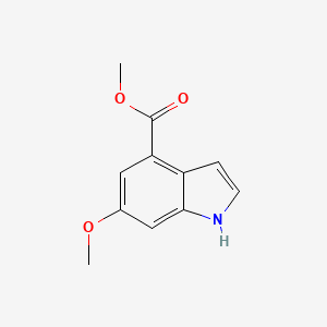 molecular formula C11H11NO3 B573171 Methyl 6-methoxy-1H-indole-4-carboxylate CAS No. 1227270-67-8