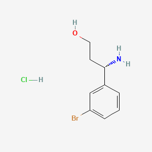 (S)-3-Amino-3-(3-bromophenyl)propan-1-ol hydrochloride
