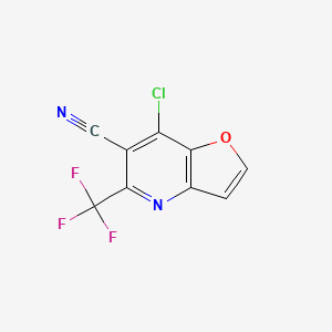 7-Chloro-5-(trifluoromethyl)furo[3,2-b]pyridine-6-carbonitrile