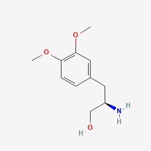 molecular formula C11H17NO3 B573183 (2R)-2-Amino-3-(3,4-dimethoxyphenyl)propane-1-ol CAS No. 163957-35-5