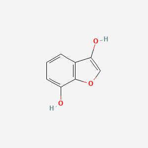 molecular formula C8H6O3 B573192 1-Benzofuran-3,7-diol CAS No. 187481-33-0