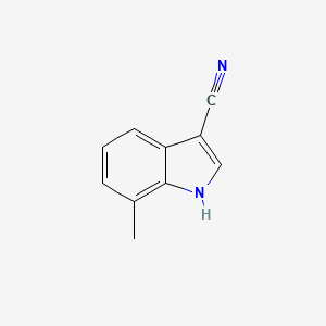 molecular formula C10H8N2 B573193 7-Methyl-1H-indole-3-carbonitrile CAS No. 194490-22-7