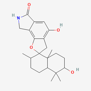molecular formula C23H31NO4 B573197 Stachybotrylactam CAS No. 163391-76-2