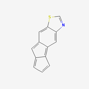 molecular formula C13H7NS B573205 Cyclopenta[2,3]indeno[5,6-d]thiazole CAS No. 162304-37-2