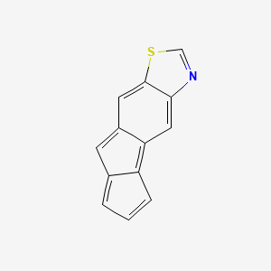 molecular formula C13H7NS B573205 4-Thia-6-azatetracyclo[7.6.0.03,7.010,14]pentadeca-1(15),2,5,7,9,11,13-heptaene CAS No. 162304-37-2