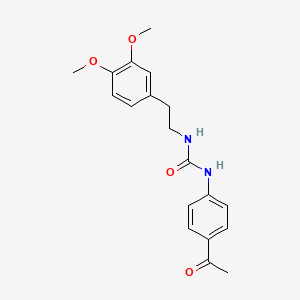molecular formula C19H22N2O4 B5732090 N-(4-ACETYLPHENYL)-N'-(3,4-DIMETHOXYPHENETHYL)UREA 
