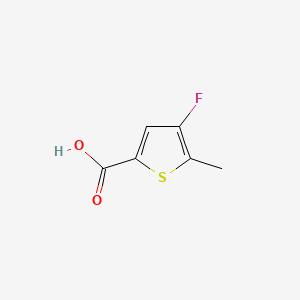 molecular formula C6H5FO2S B573216 4-Fluoro-5-methyl-2-thiophenecarboxylic acid CAS No. 187962-21-6