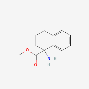 molecular formula C12H15NO2 B573226 Methyl 1-amino-1,2,3,4-tetrahydronaphthalene-1-carboxylate CAS No. 166735-19-9