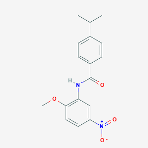 molecular formula C17H18N2O4 B5732280 N-(2-methoxy-5-nitrophenyl)-4-(propan-2-yl)benzamide 
