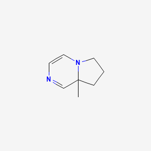 molecular formula C8H12N2 B573234 8a-methyl-7,8-dihydro-6H-pyrrolo[1,2-a]pyrazine CAS No. 159454-90-7