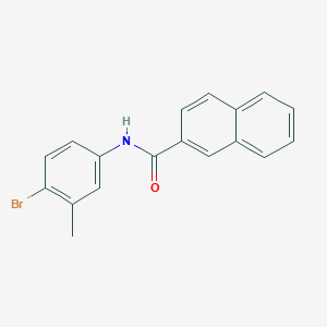 molecular formula C18H14BrNO B5732374 N-(4-bromo-3-methylphenyl)naphthalene-2-carboxamide 