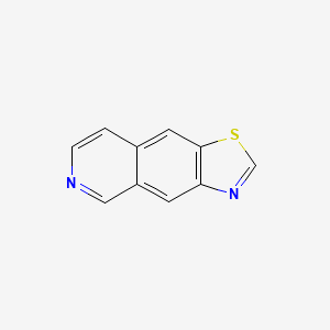 molecular formula C10H6N2S B573245 Thiazolo[5,4-g]isoquinoline CAS No. 193342-78-8