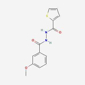 molecular formula C13H12N2O3S B5732548 N'-(3-methoxybenzoyl)thiophene-2-carbohydrazide 