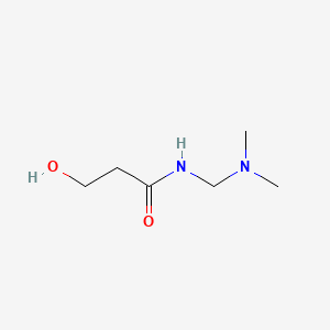 molecular formula C6H14N2O2 B573256 N-((Dimethylamino)methyl)-3-hydroxypropanamide CAS No. 175385-66-7