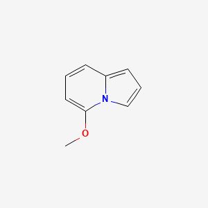 molecular formula C9H9NO B573258 5-Methoxyindolizine CAS No. 195615-11-3