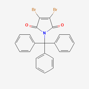 molecular formula C23H15Br2NO2 B573264 N-Trityl-2,3-dibromomaleimide CAS No. 160989-35-5