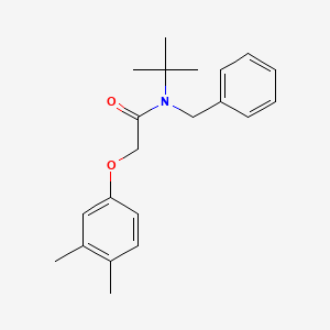 molecular formula C21H27NO2 B5732754 N-benzyl-N-(tert-butyl)-2-(3,4-dimethylphenoxy)acetamide 