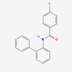 molecular formula C19H14FNO B5732770 N-(biphenyl-2-yl)-4-fluorobenzamide 