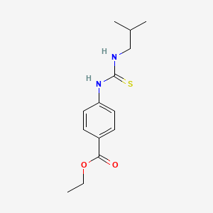 molecular formula C14H20N2O2S B5732778 Ethyl 4-(2-methylpropylcarbamothioylamino)benzoate 