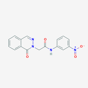 molecular formula C16H12N4O4 B5732846 N-(3-nitrophenyl)-2-(1-oxophthalazin-2(1H)-yl)acetamide 