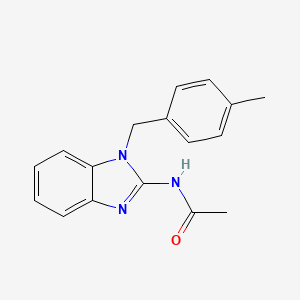 molecular formula C17H17N3O B5733014 N-[1-[(4-methylphenyl)methyl]benzimidazol-2-yl]acetamide 